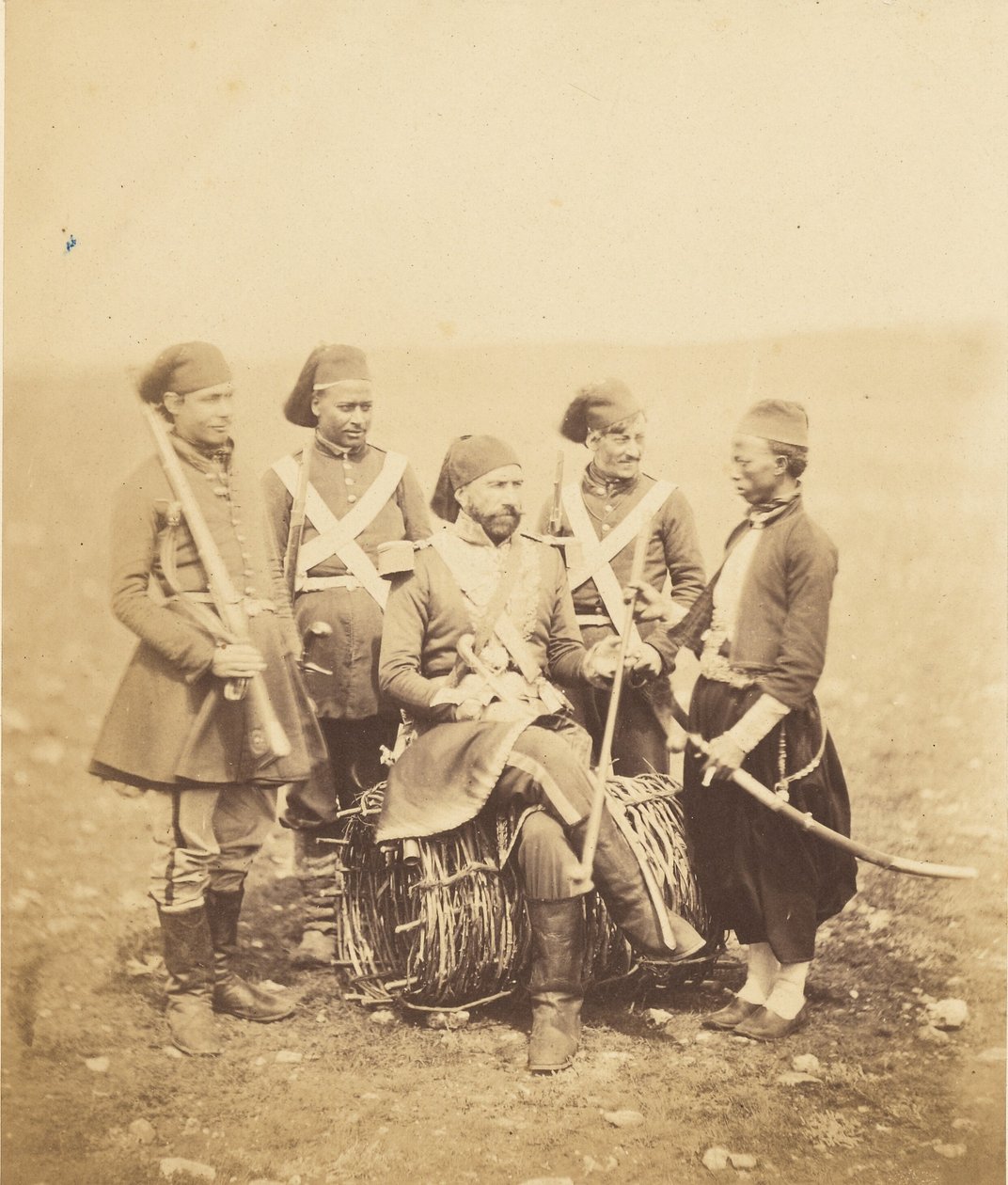 Ismail Pacha y su séquito. de Roger Fenton