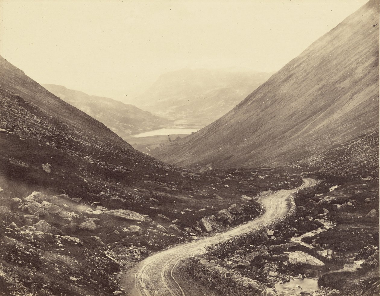 Paso de Kirkstone, Westmoreland de Roger Fenton