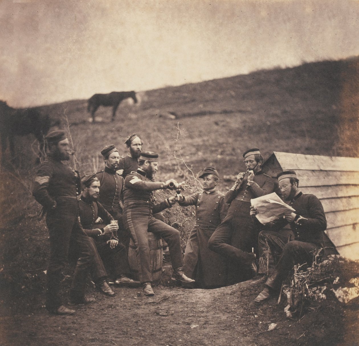 La Entente Cordiale, de un álbum de 52 fotografías asociadas con la Guerra de Crimea de Roger Fenton