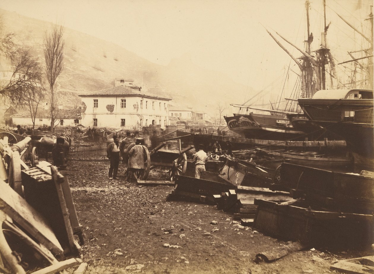 Embarcadero, Muelle de Artillería, Balaklava de Roger Fenton
