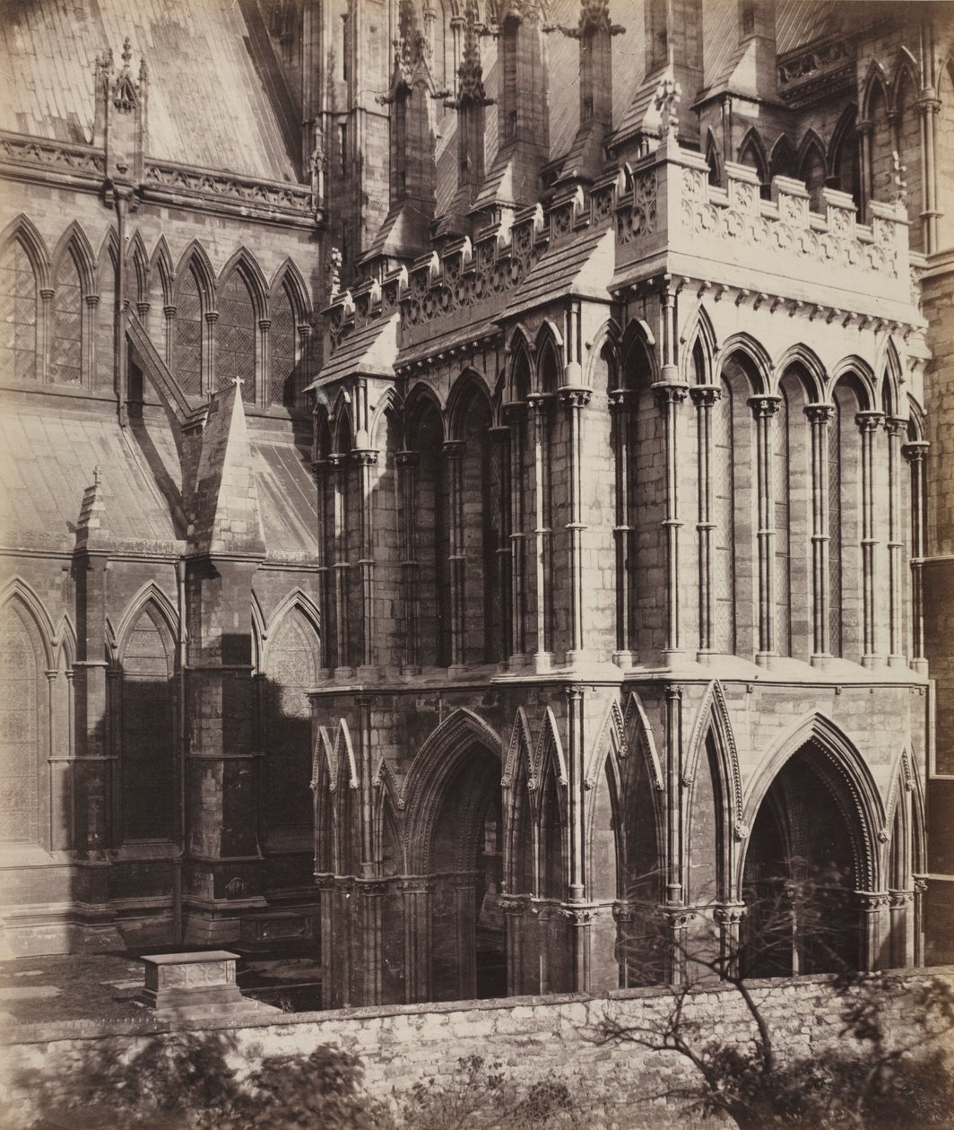 Catedral de Lincoln: El Pórtico de Galilea, c. 1857 de Roger Fenton