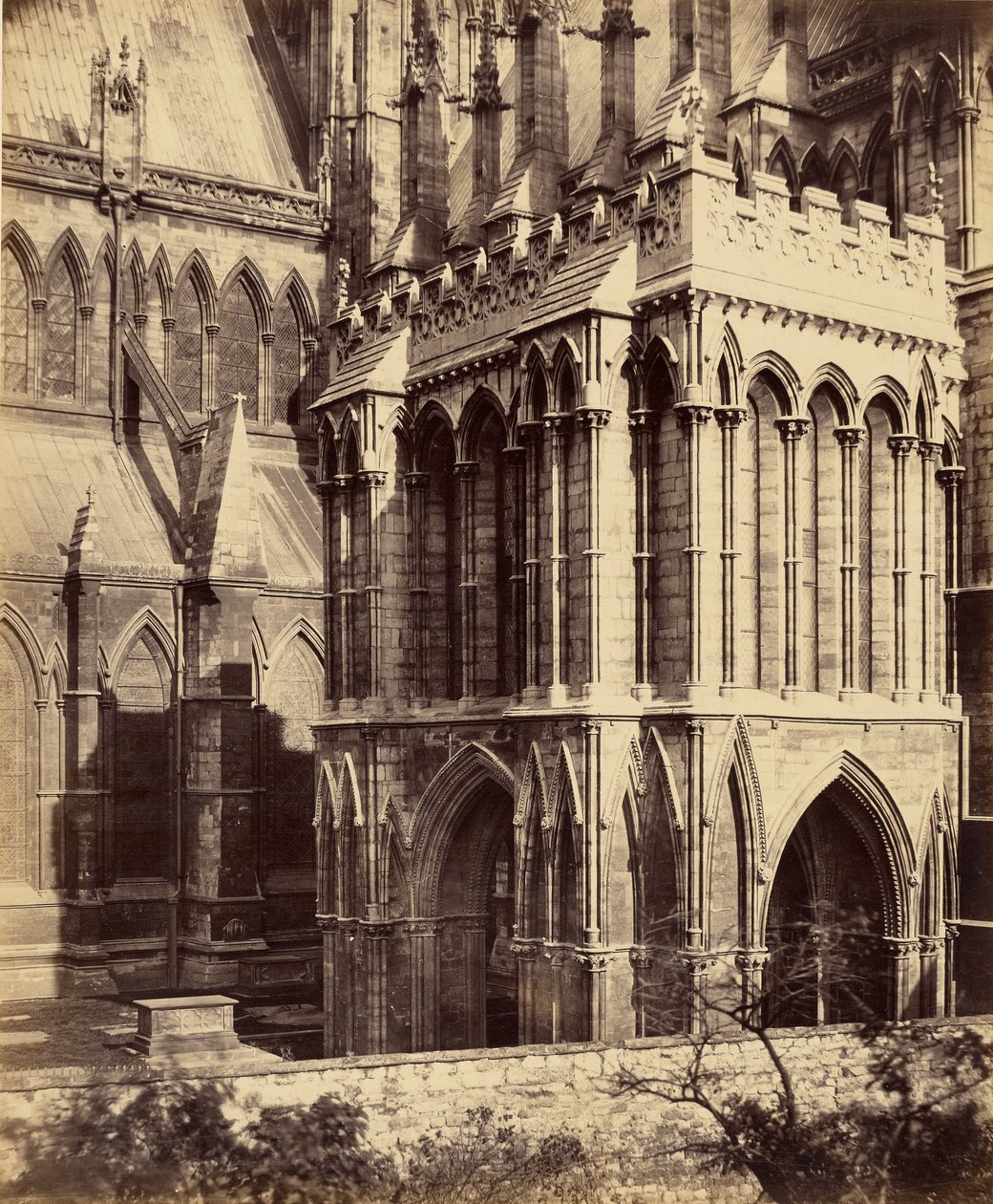 Catedral de Lincoln, el pórtico de Galilea de Roger Fenton