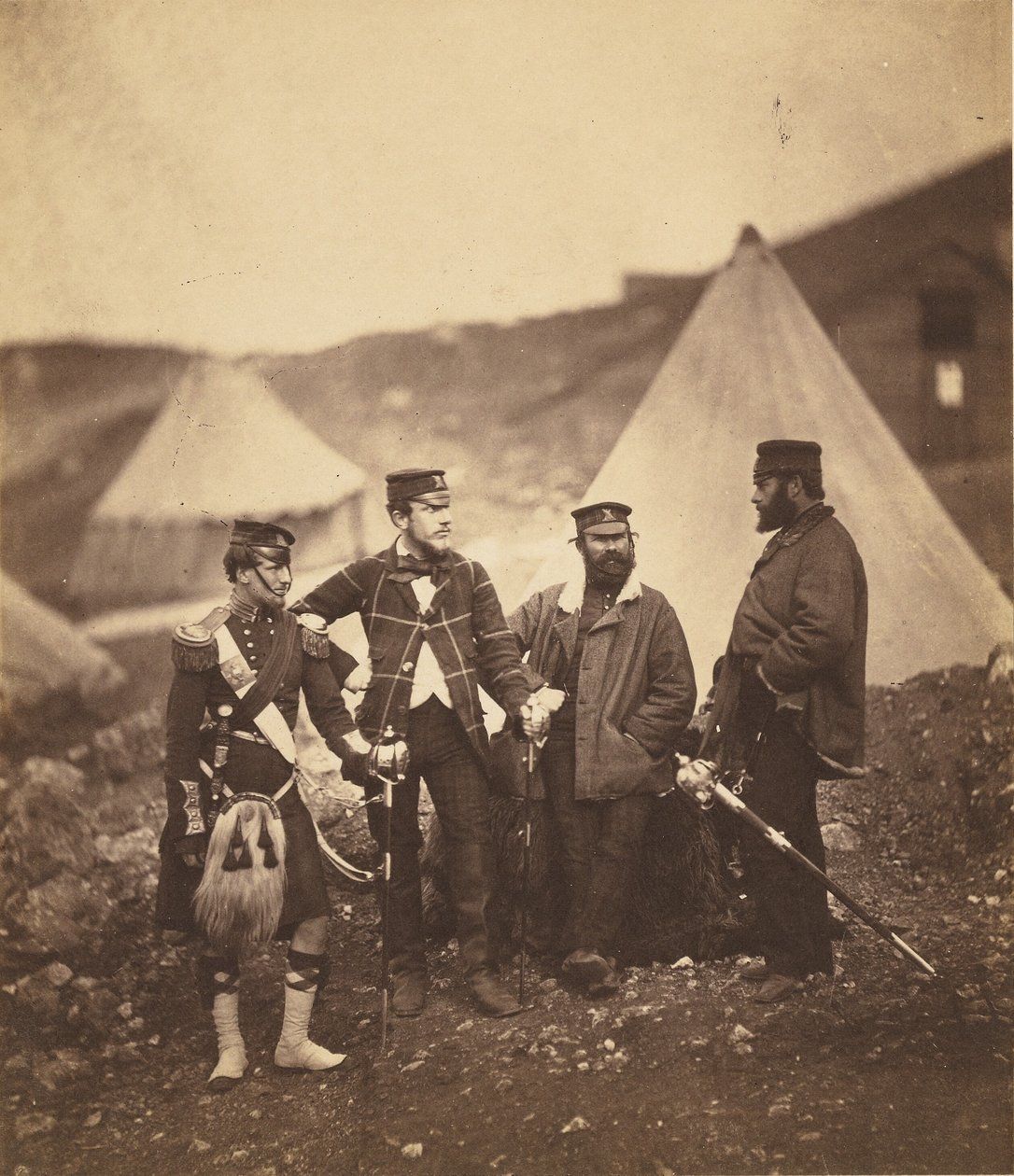 Oficiales del 42º de Highlanders de Roger Fenton