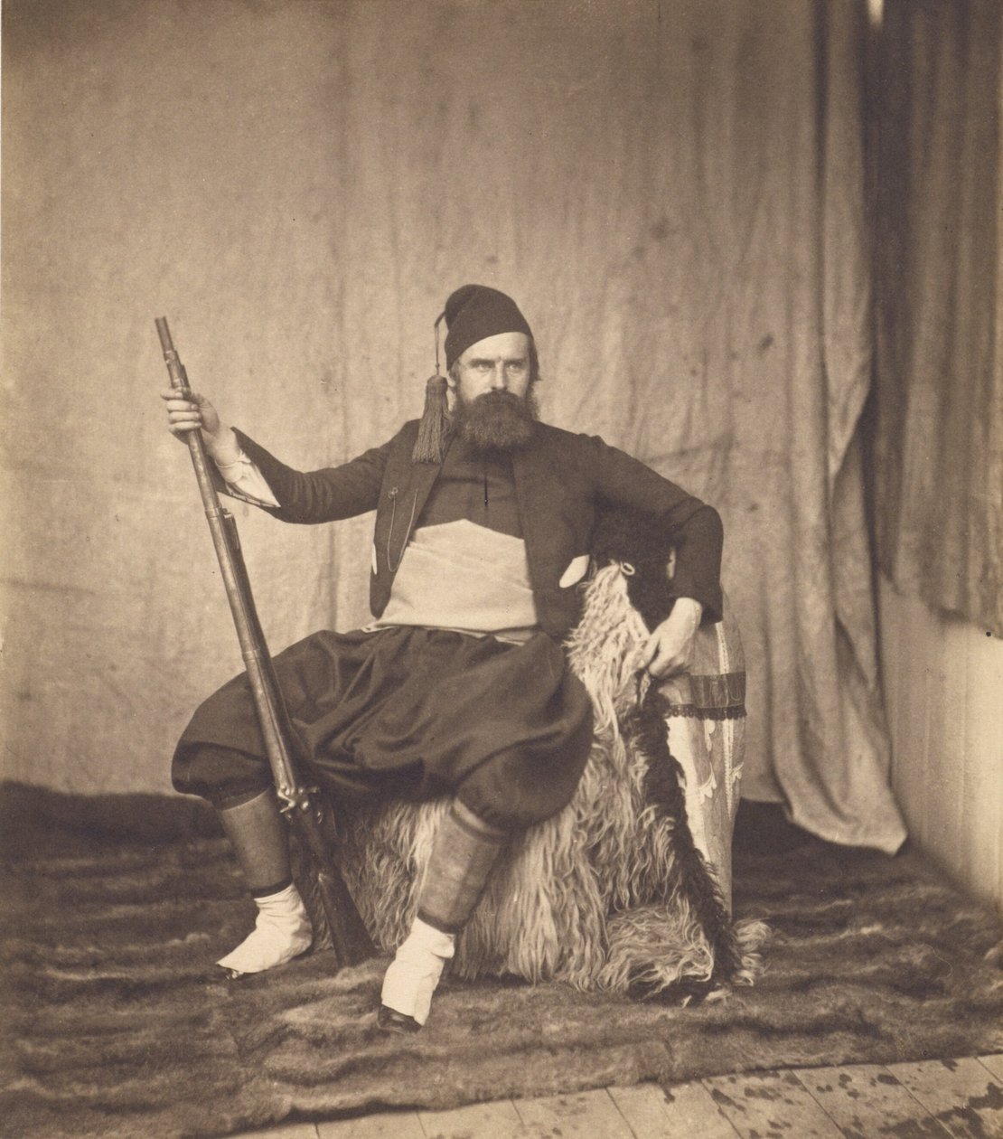 Autorretrato con uniforme de zuavo de Roger Fenton