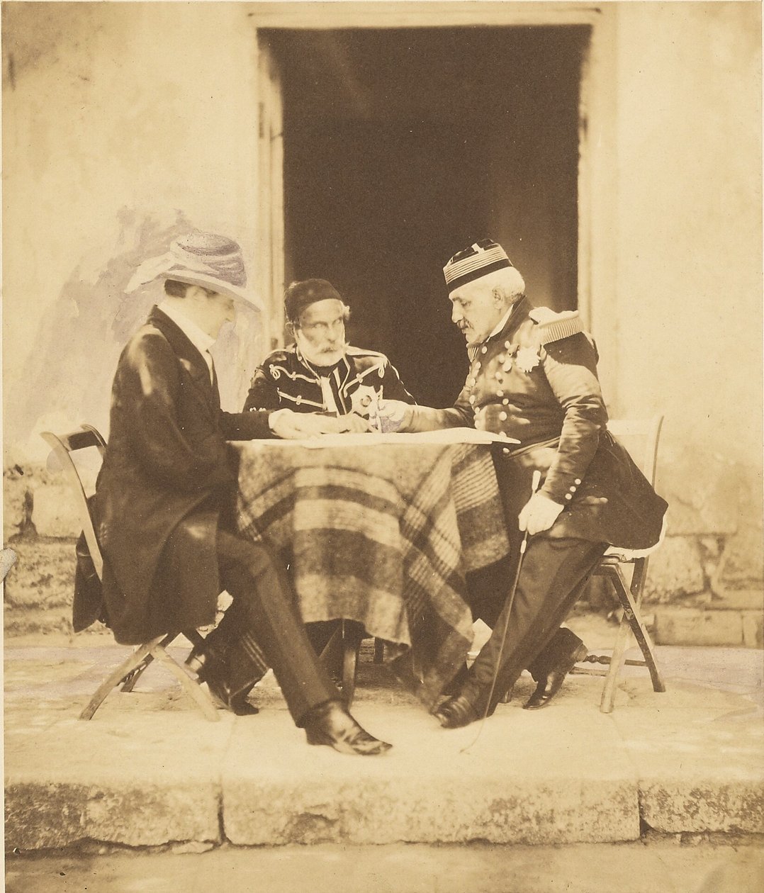 El consejo de guerra celebrado la mañana de la toma del Mamelon de Roger Fenton