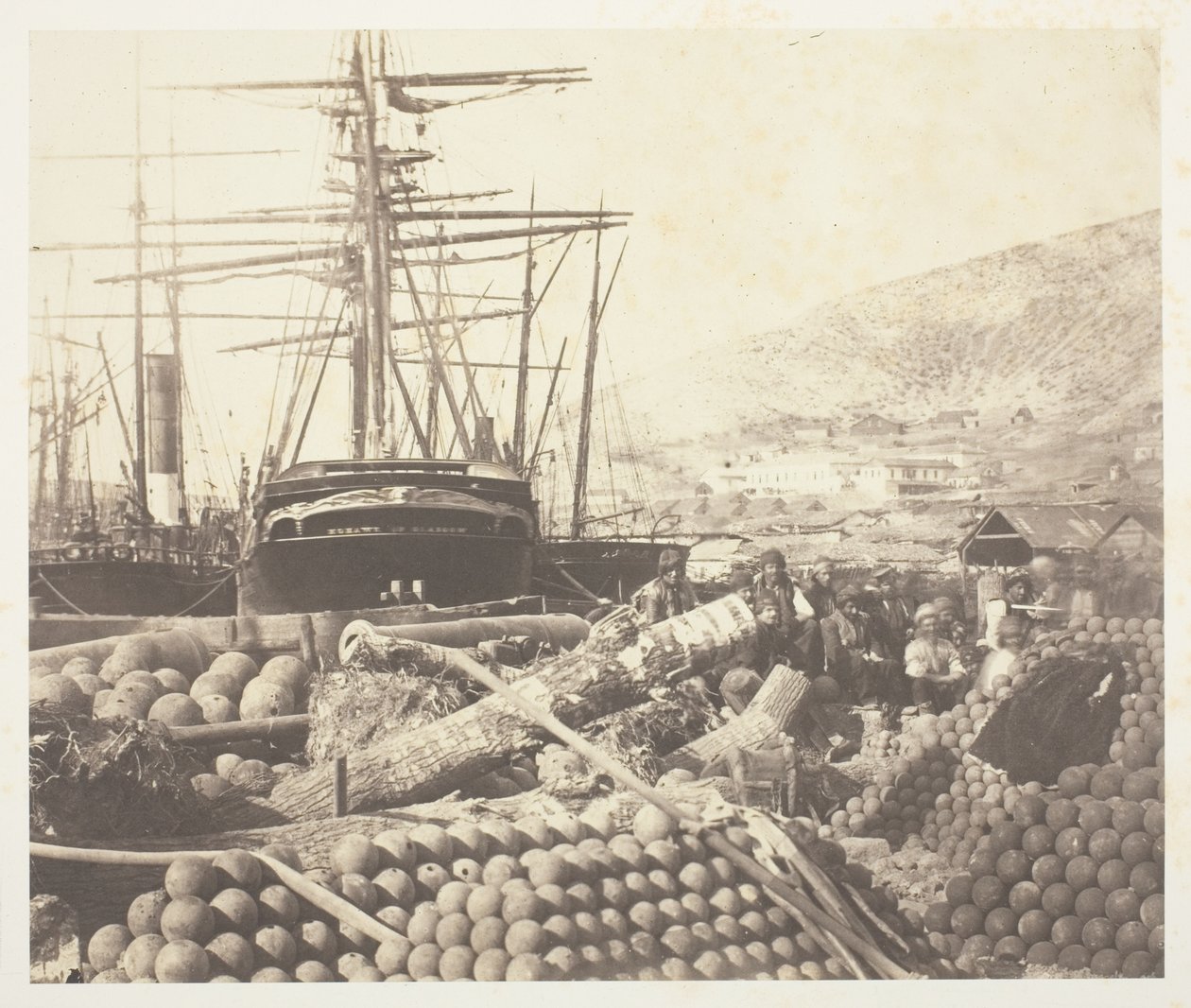 Muelle de Artillería, Balaklava de Roger Fenton