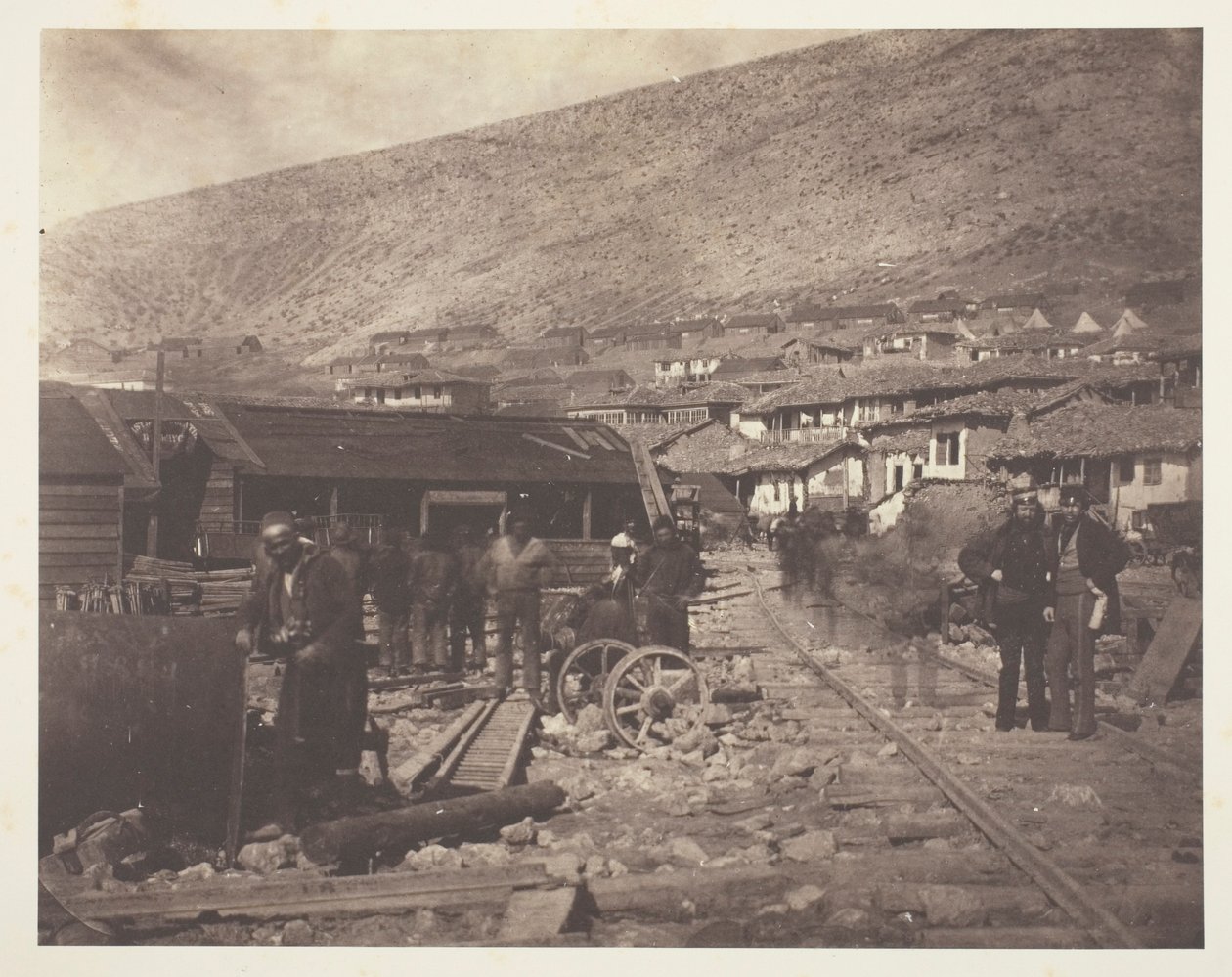 Astillero ferroviario de Balaklava de Roger Fenton