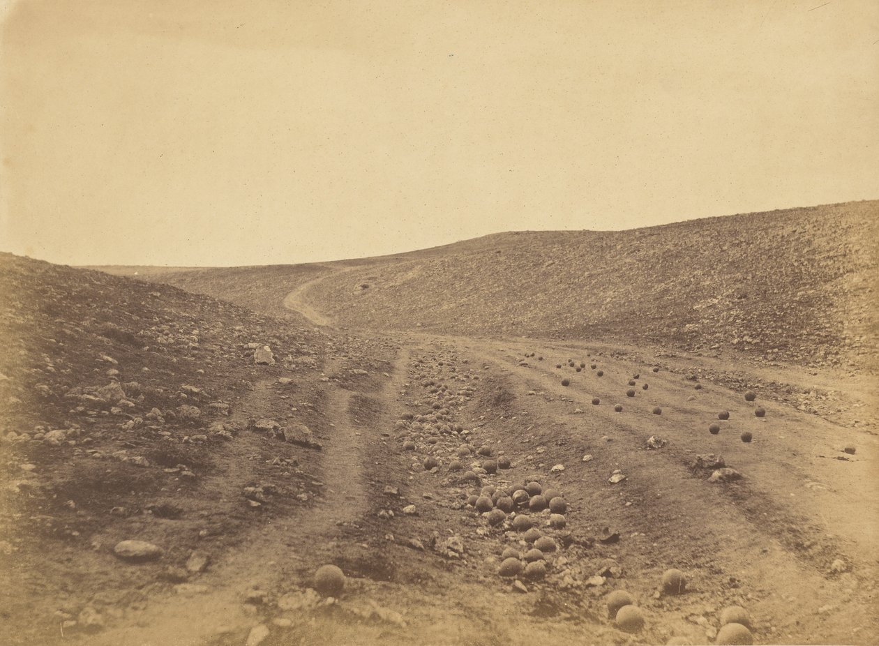El valle de la sombra de la muerte de Roger Fenton