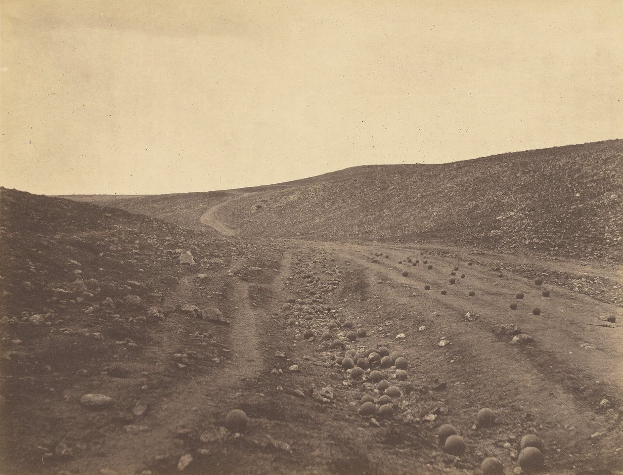 El valle de la sombra de la muerte de Roger Fenton