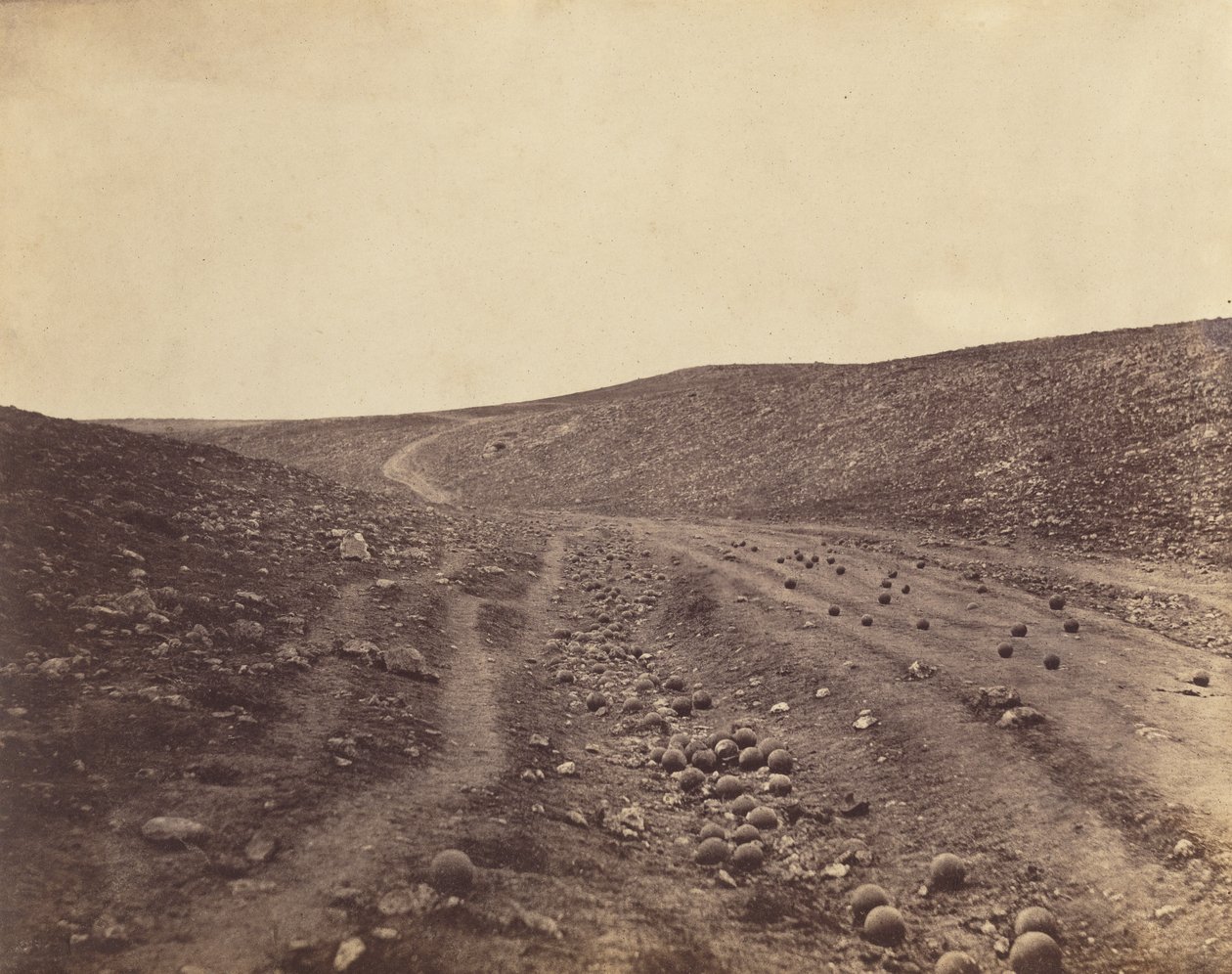 Valle de la sombra de la muerte de Roger Fenton