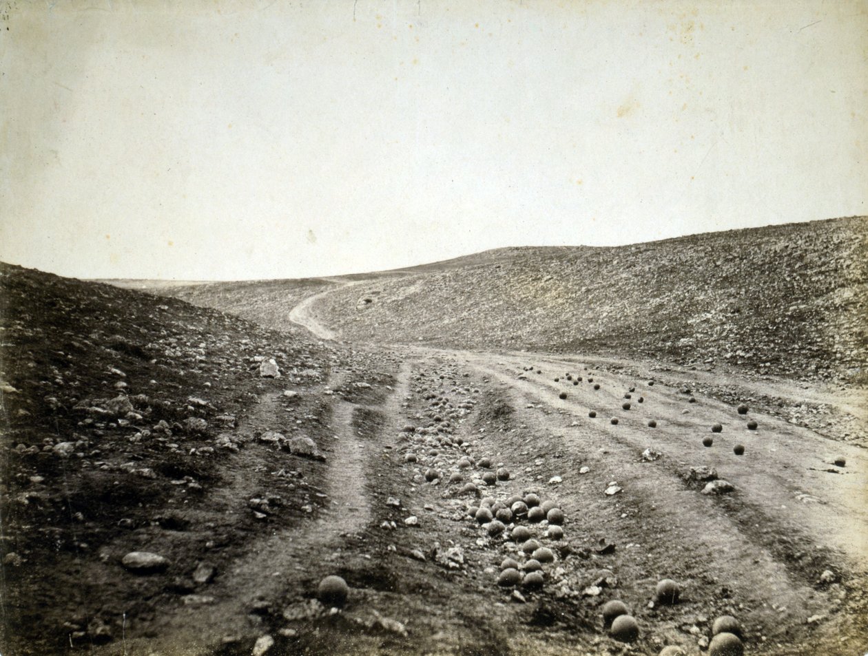 Valle de la Sombra de la Muerte, Crimea de Roger Fenton