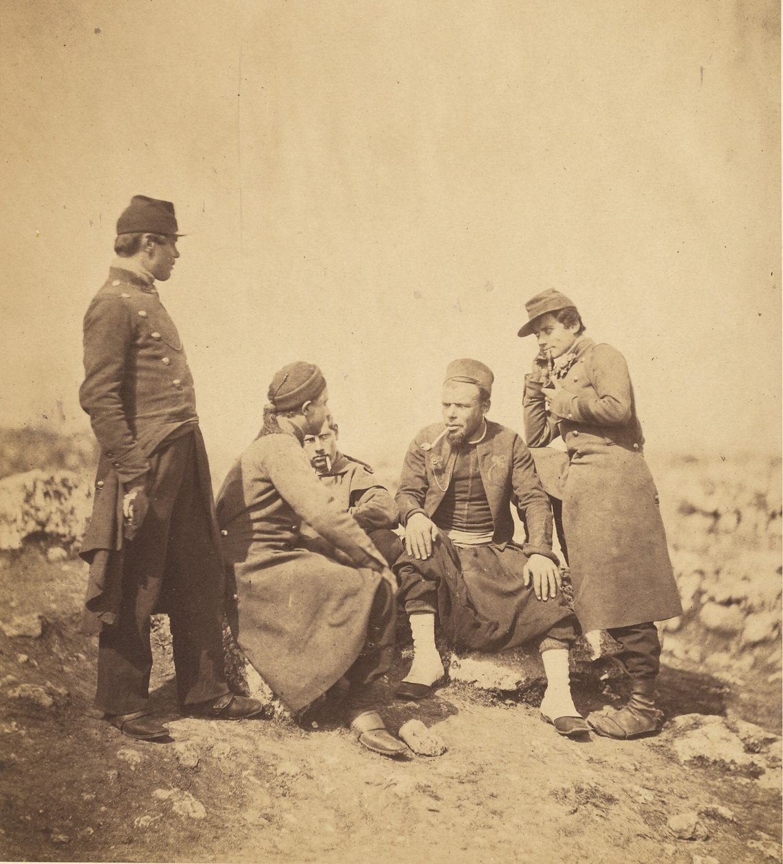 Zuavos y soldados de línea de Roger Fenton