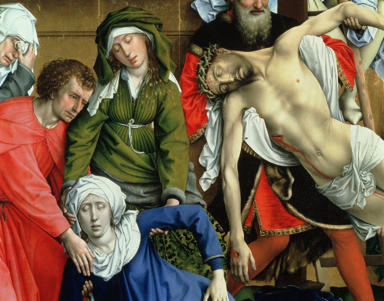 Descenso de la cruz, 1435 (detalle) de Rogier van der Weyden