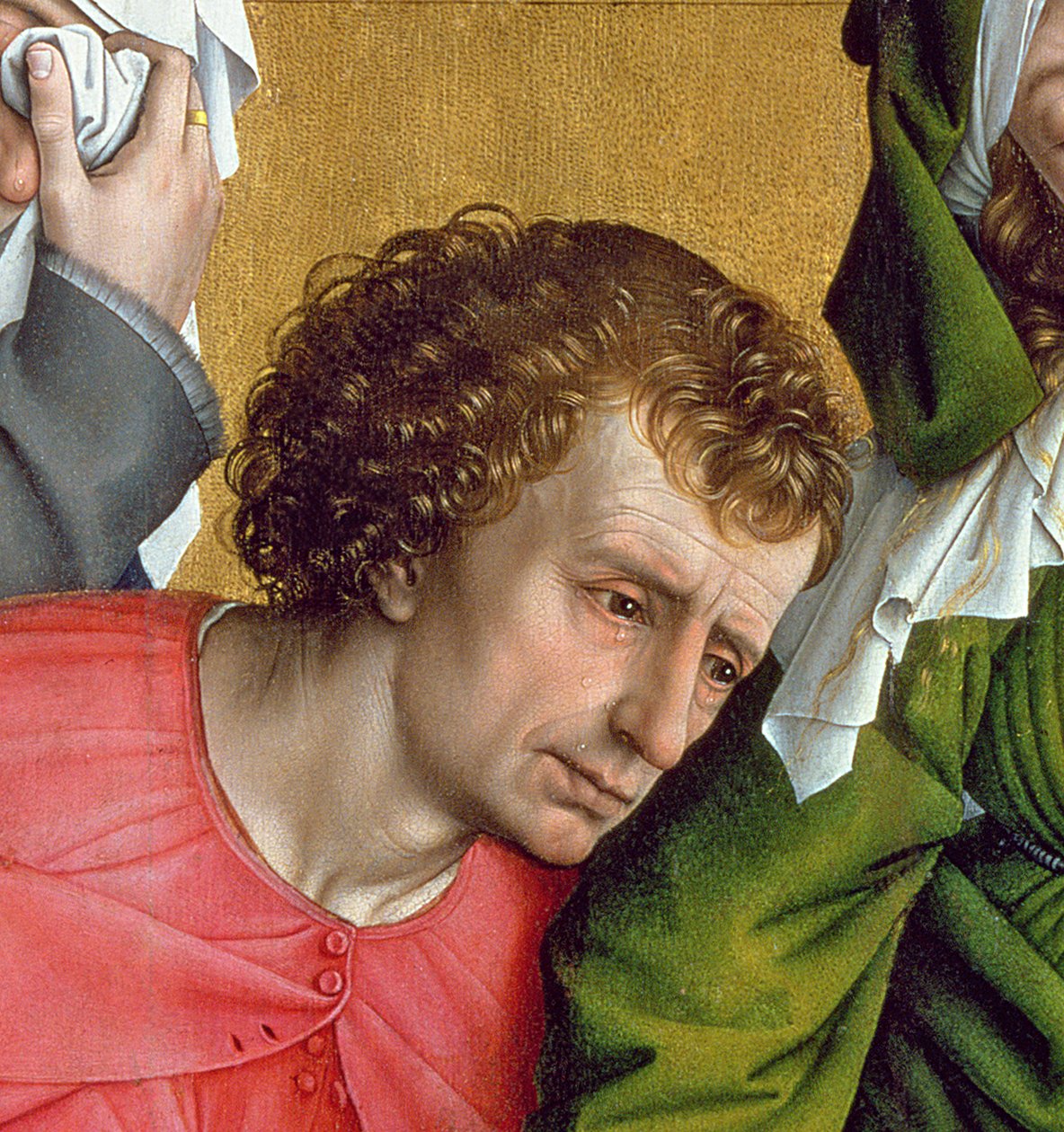Descendimiento de la cruz, c.1435 (detalle) de Rogier van der Weyden