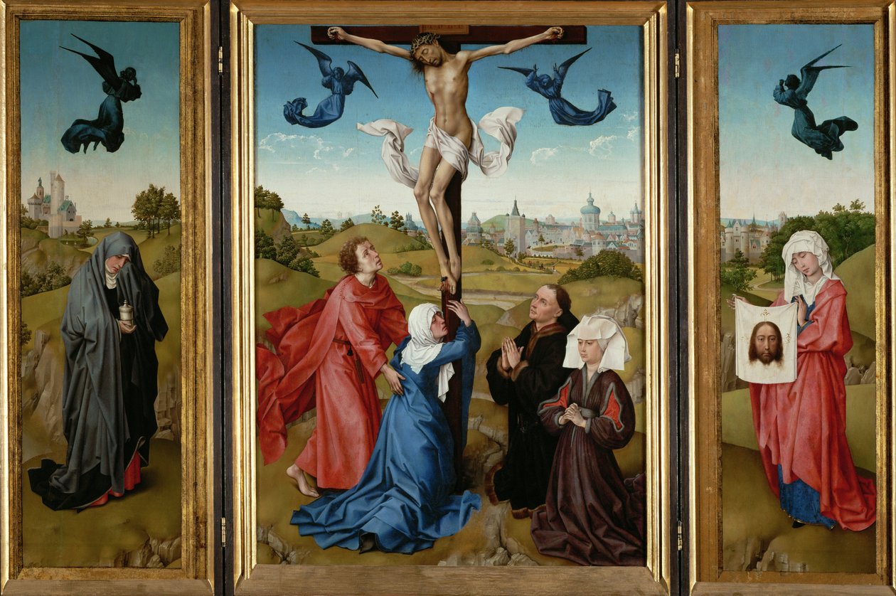 Tríptico: La Crucifixión de Rogier van der Weyden
