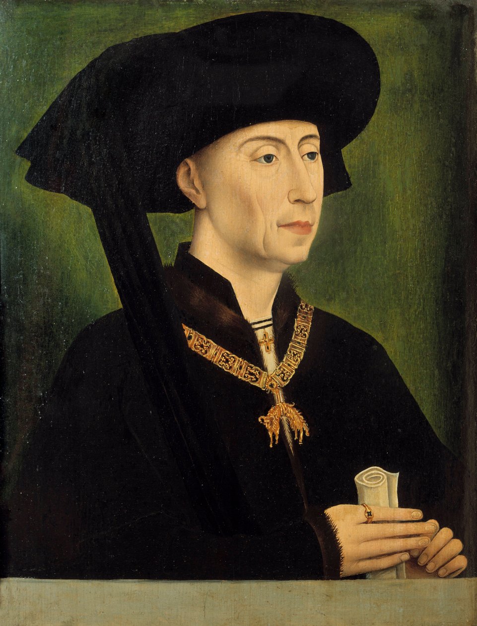 Retrato de Felipe el Bueno, Duque de Borgoña de Rogier van der (after) Weyden