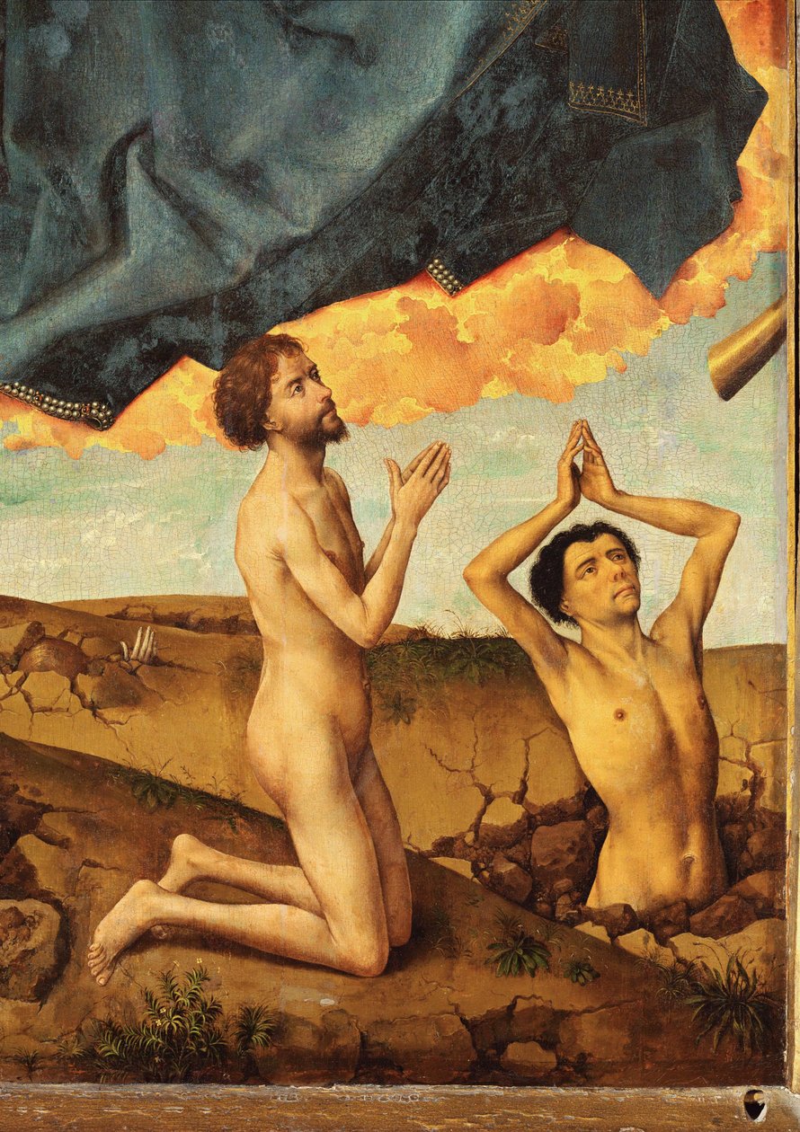Altar del Juicio Final: Resurrección y Adoración de Rogier van der Weyden