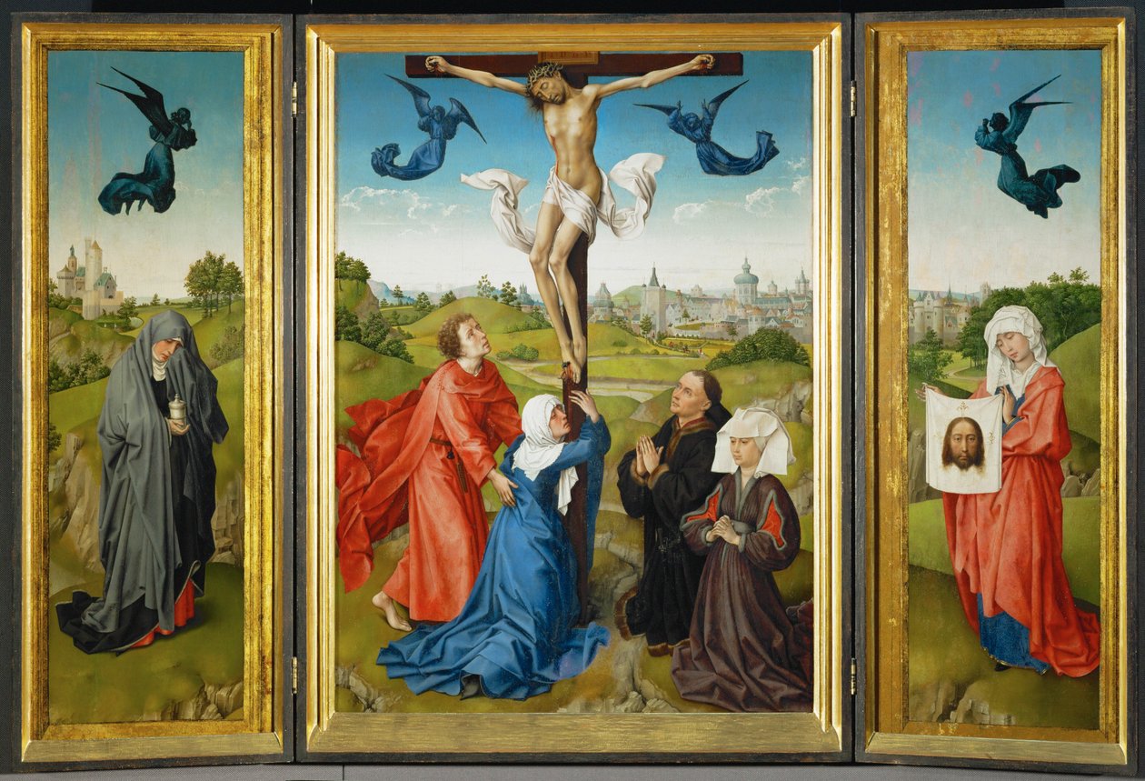 Altar de la crucifixión, c.1440 (pintura) de Rogier van der Weyden