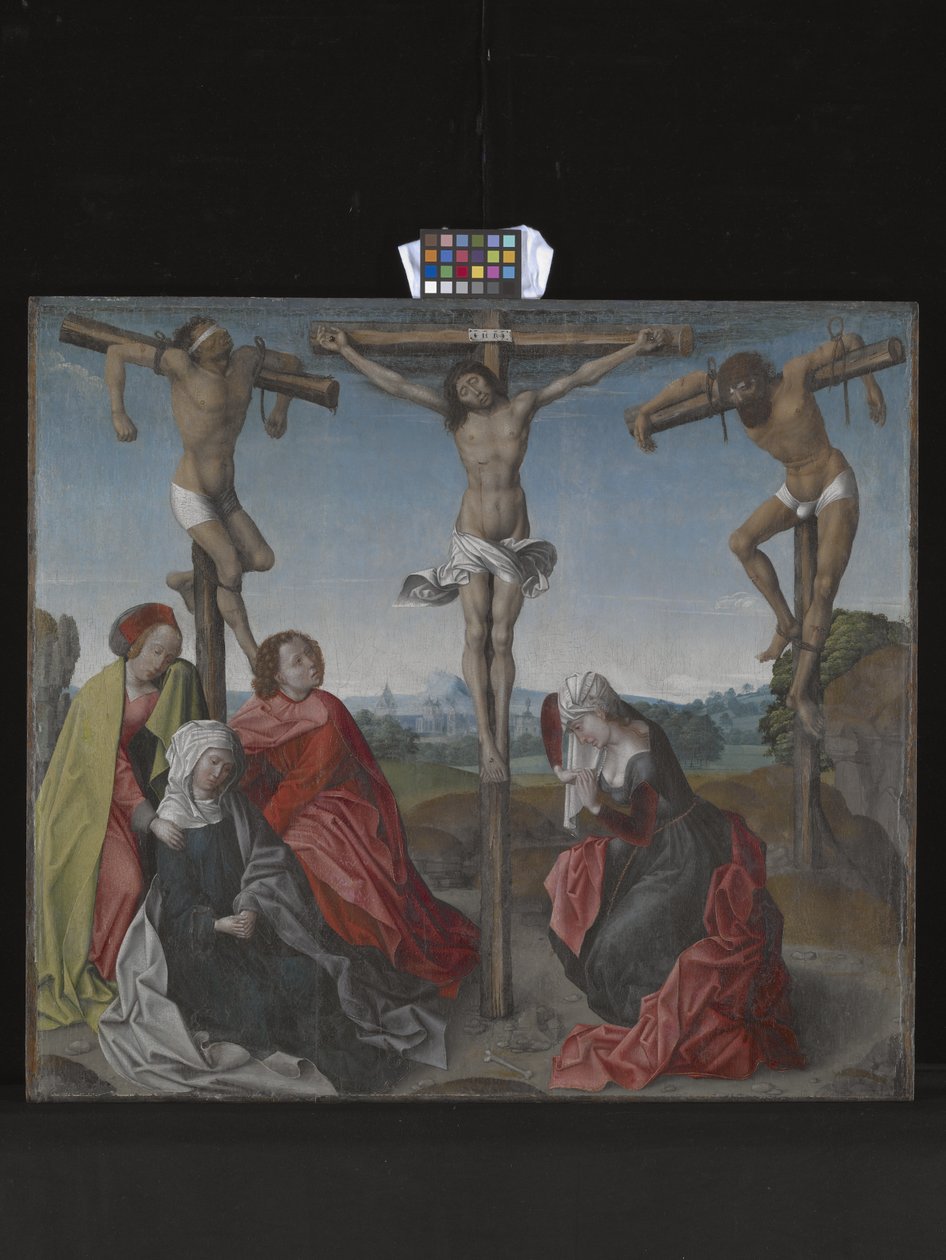 Crucifixión (óleo sobre madera) de Rogier van der Weyden