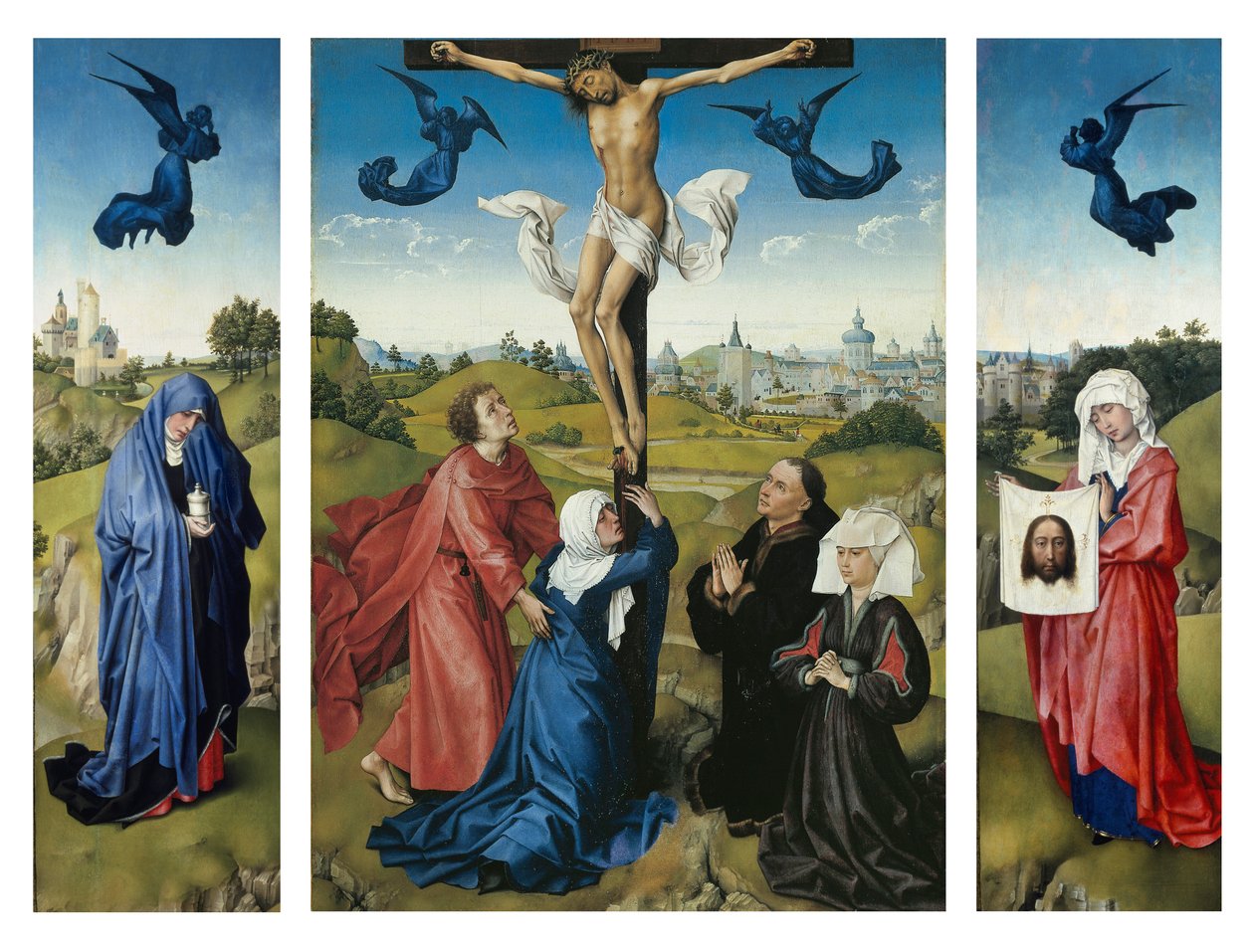 Tríptico de la Crucifixión, c.1445 de Rogier van der Weyden