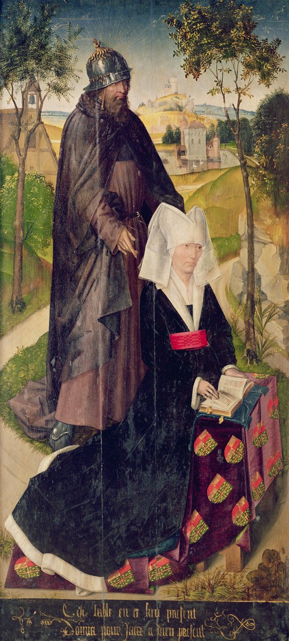 Guillemette de Montagu con San Guillermo, 1460-66 de Rogier van der Weyden