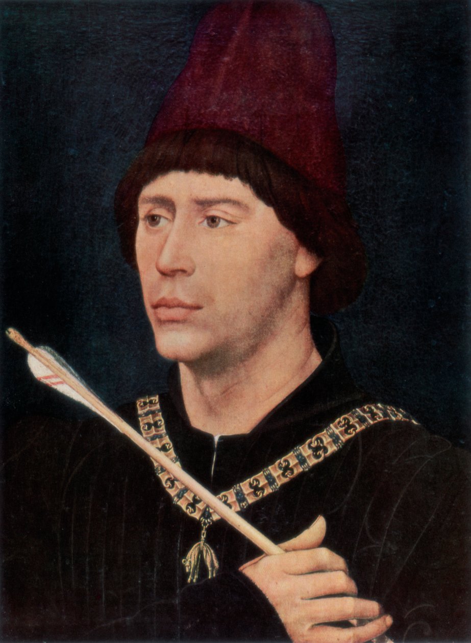 Retrato de Antoine, Bastardo de Borgoña, c1456, 1927 de Rogier van der Weyden