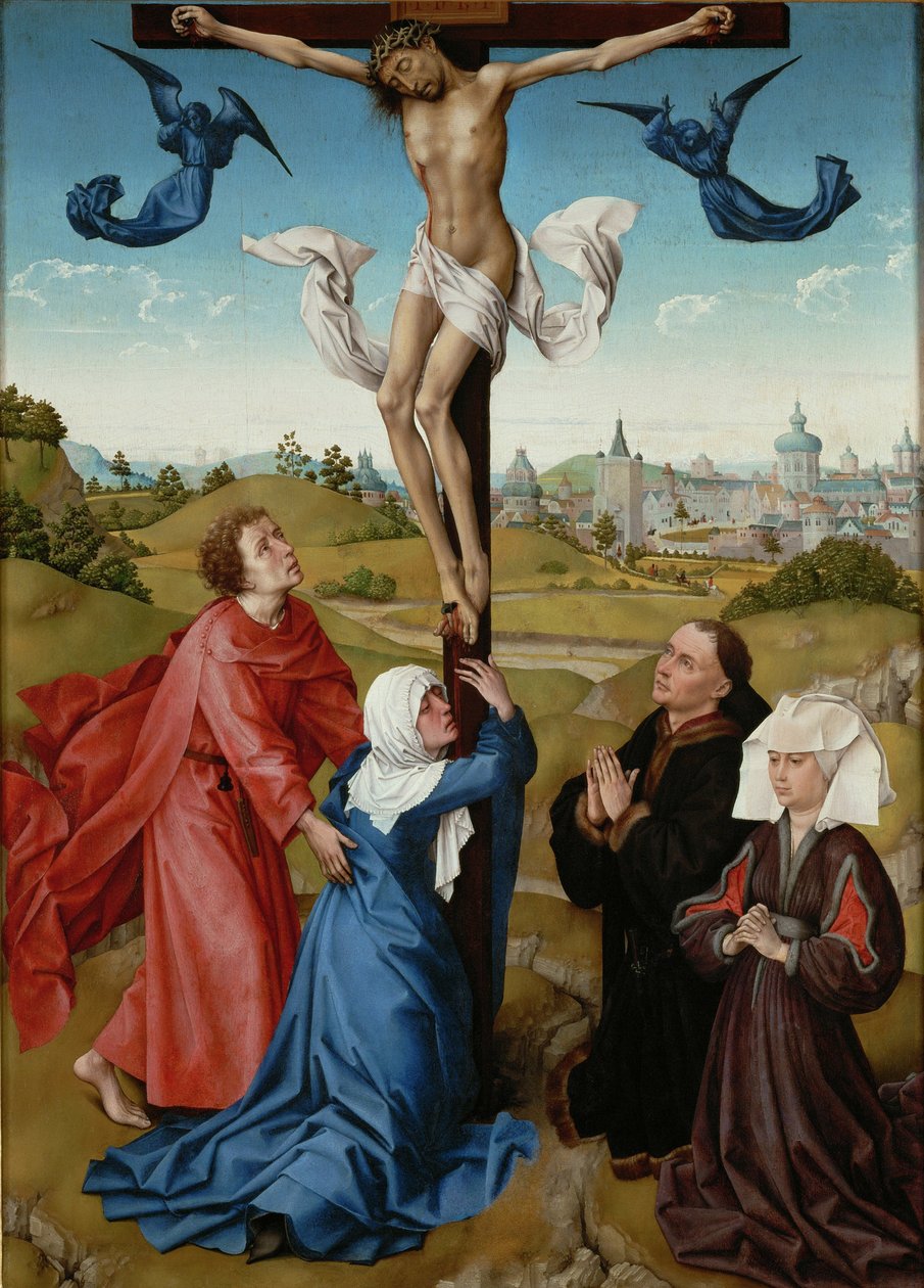 La Crucifixión El Tríptico de la Crucifixión, c. 1440 de Rogier van der Weyden