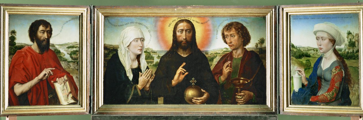 Tríptico de la familia Braque, pintado antes de 1452 ... de Rogier van der Weyden