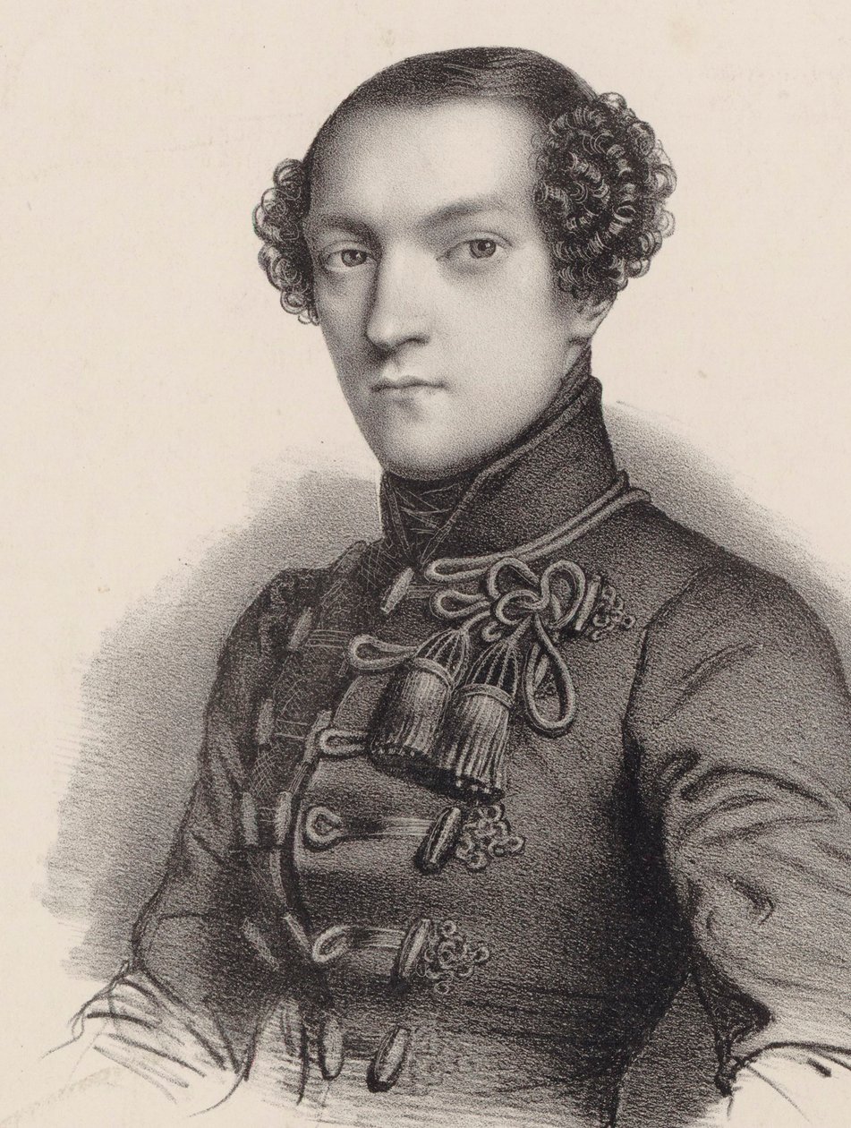 Retrato del pianista y compositor Antoine de Kontski 1817-1899 de Romain Cazes
