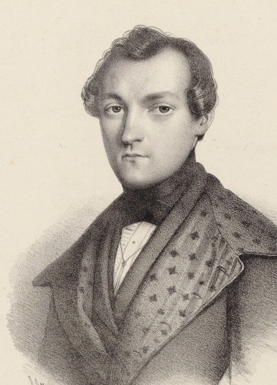 Retrato del pianista y compositor Antoine de Kontski de Romain Cazes