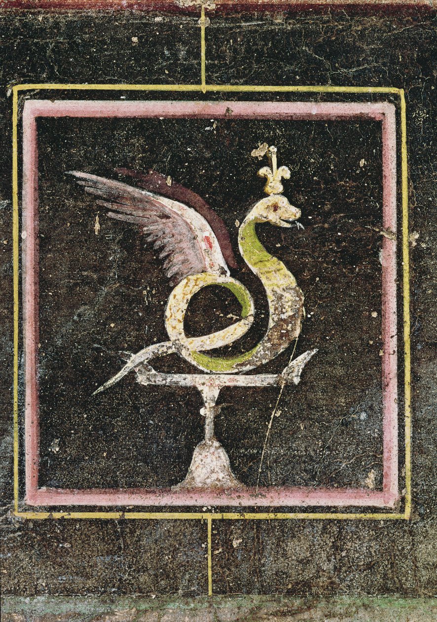 Una serpiente alada (detalle) de Roman