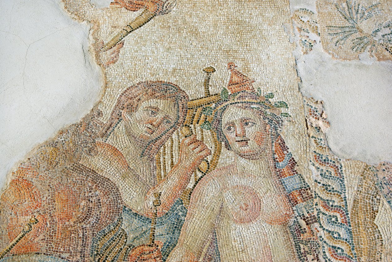 Un centauro encanta a una Ménade, (detalle) de Roman