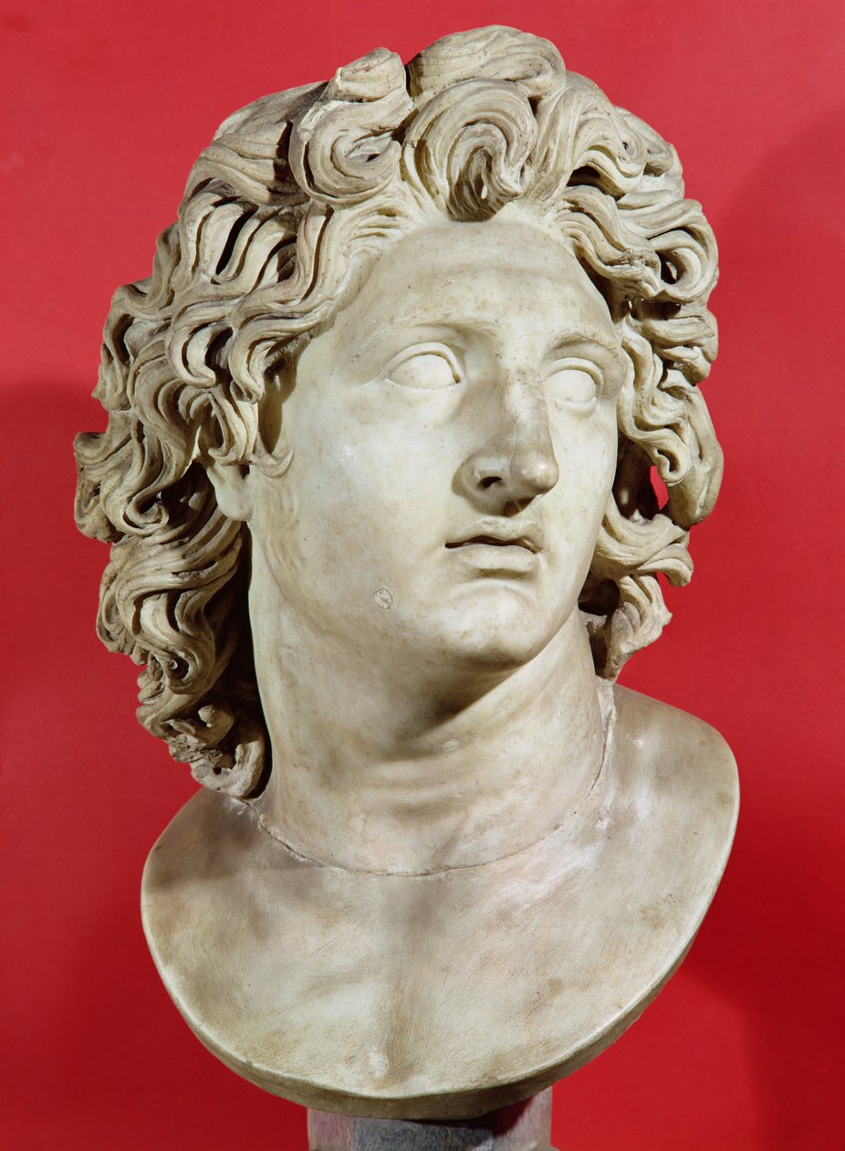 Alejandro Magno (356-323 a.C.) Rey de Macedonia, copia romana del original griego de Roman
