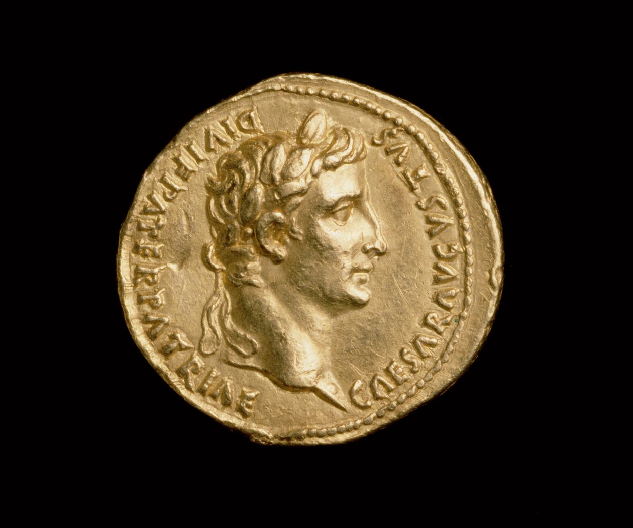 Aureus del Emperador Augusto (31 a.C.-14 d.C.) Ceca Romana (anverso) de Roman