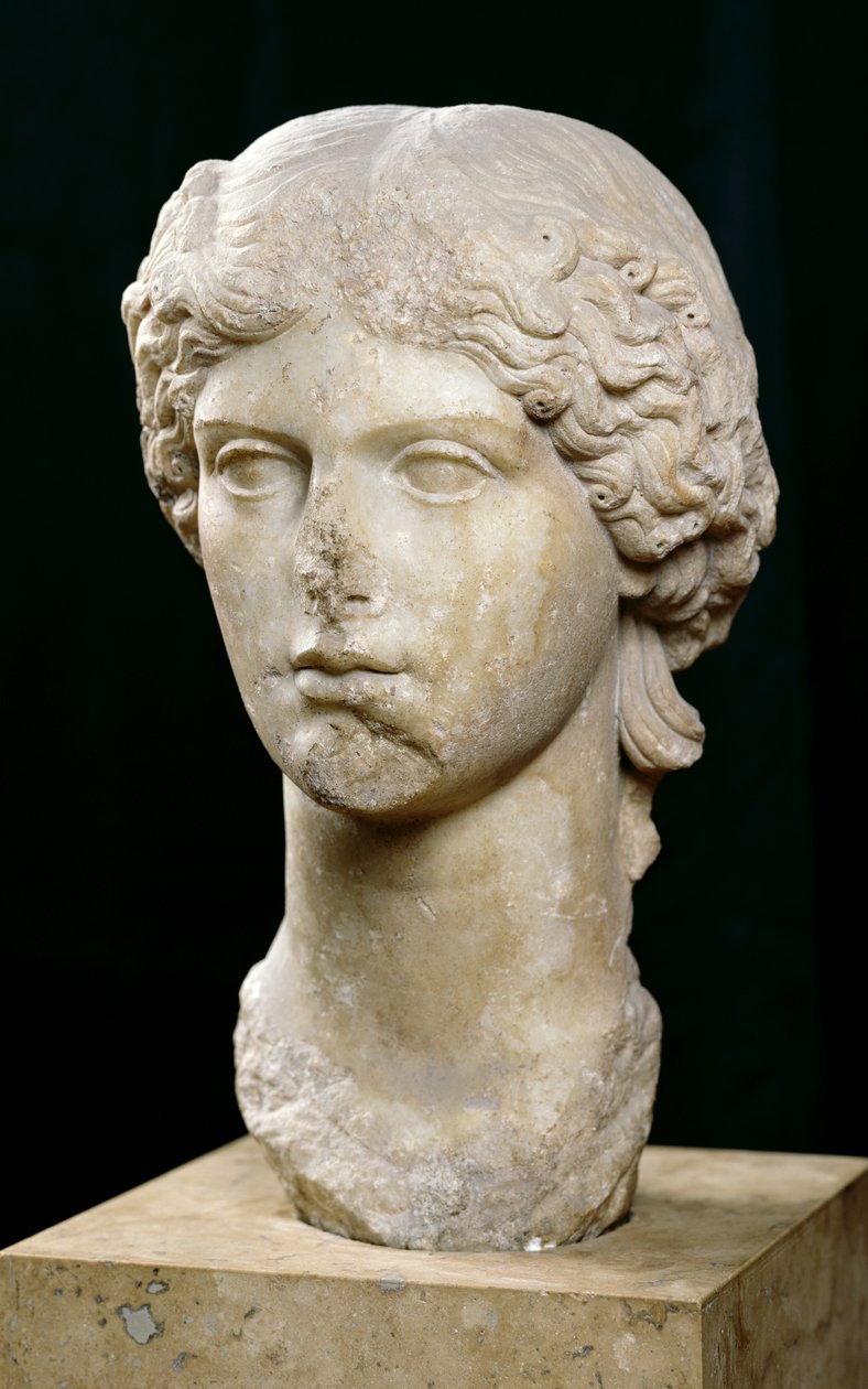 Busto de Agripina la Mayor (c.14 a.C.-33 d.C.) c.37-41 d.C. de Roman
