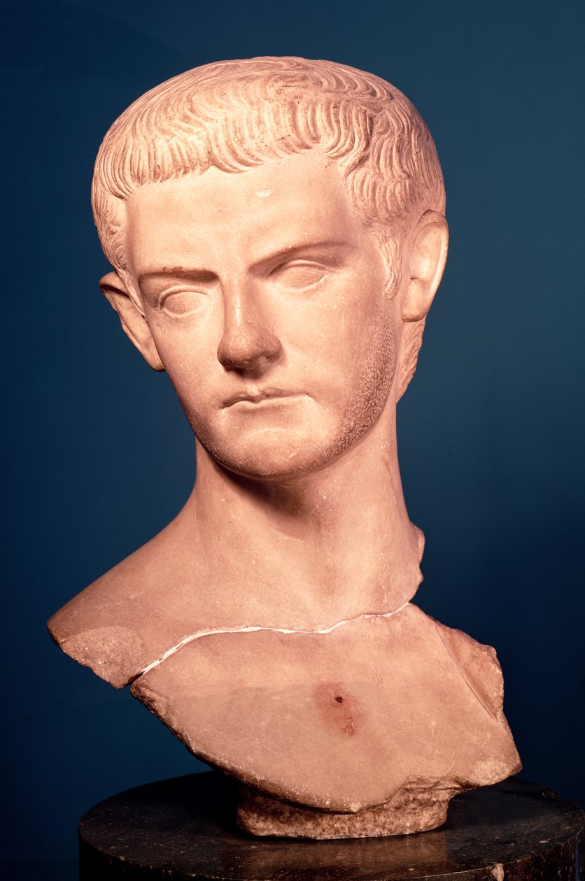 Busto del emperador Calígula (c.12-41 d.C.) de Tracia, c.39-40 d.C. de Roman