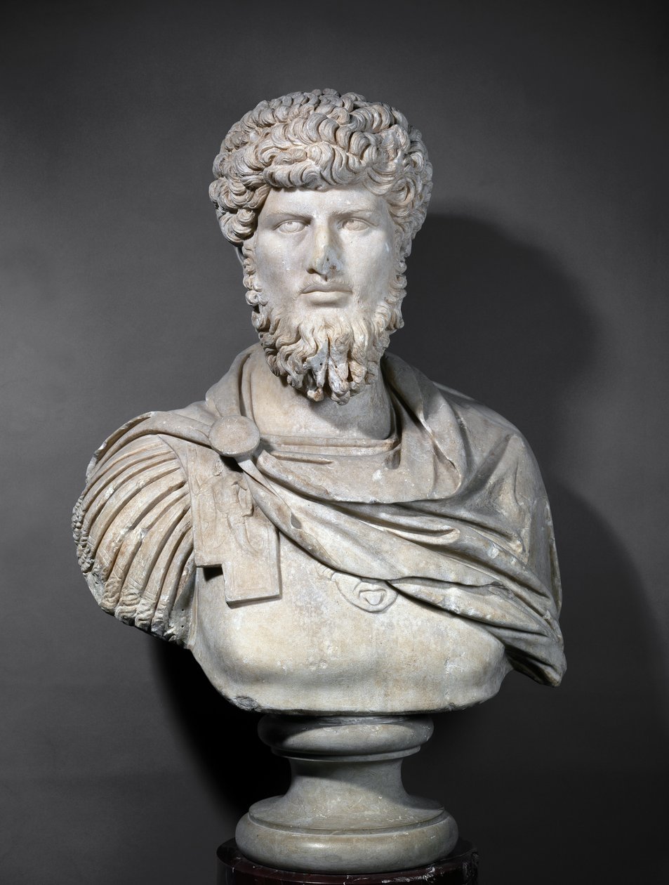 Busto del emperador Lucio Vero (86-161) (mármol) de Roman