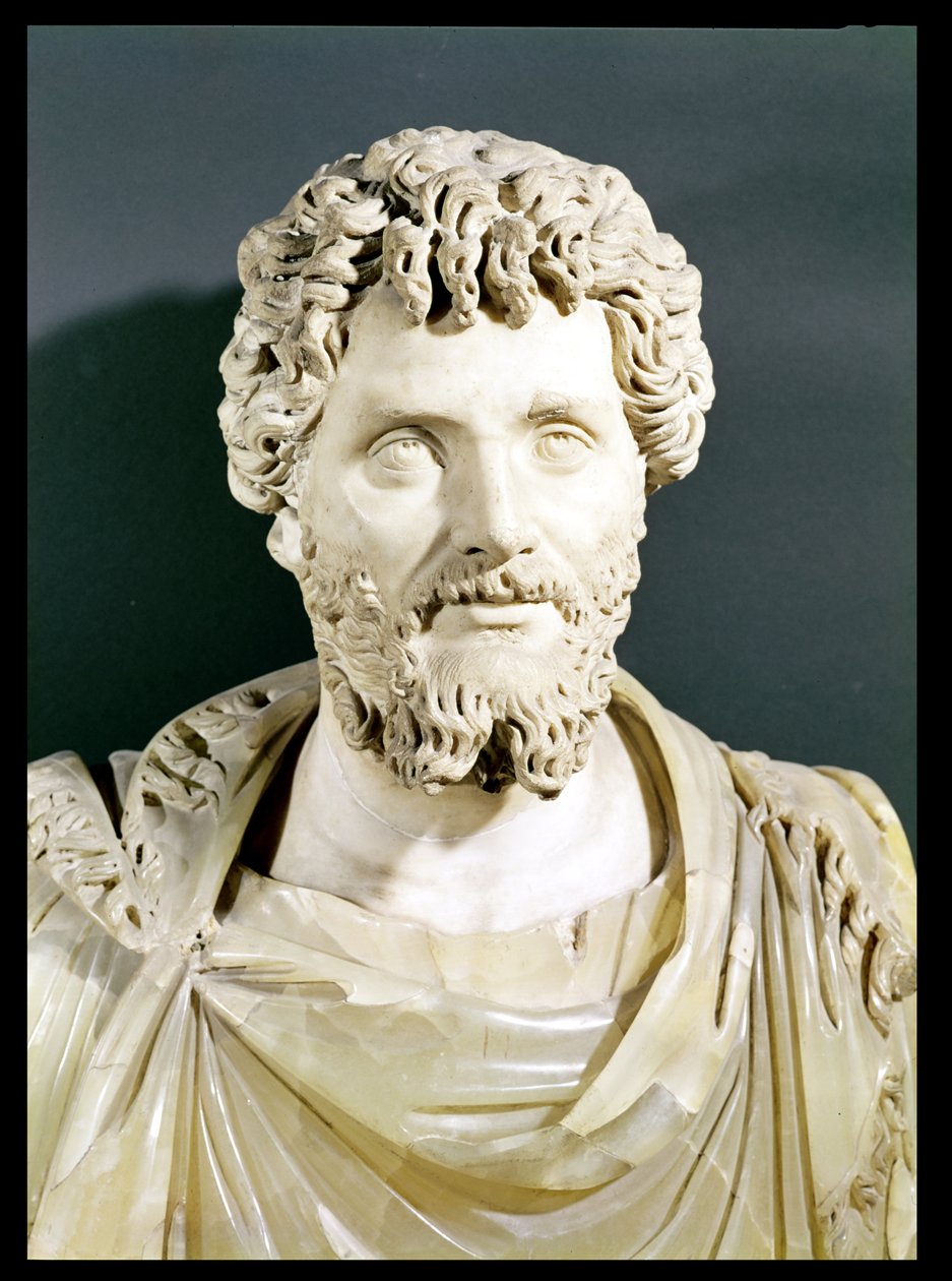 Busto del emperador Septimio Severo, siglo II-III d.C. de Roman