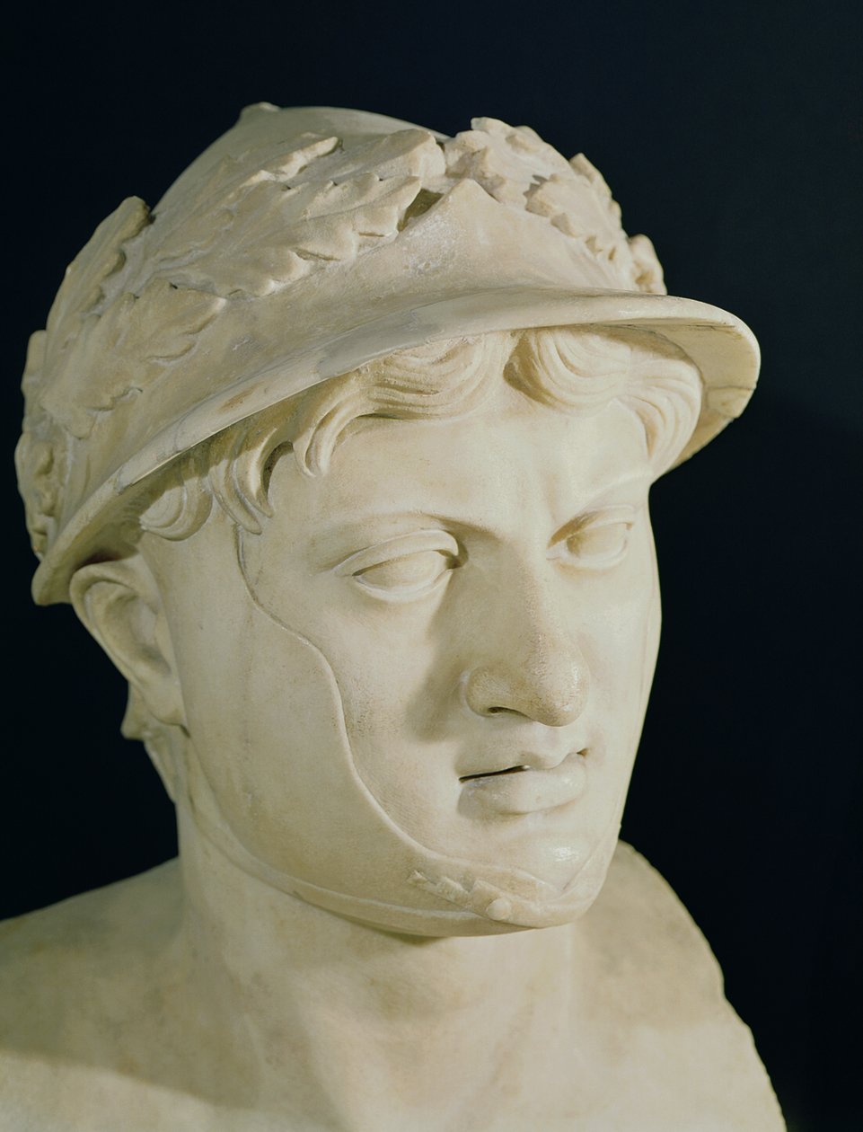 Busto de Pirro (312-272 a.C.) (detalle) de Roman