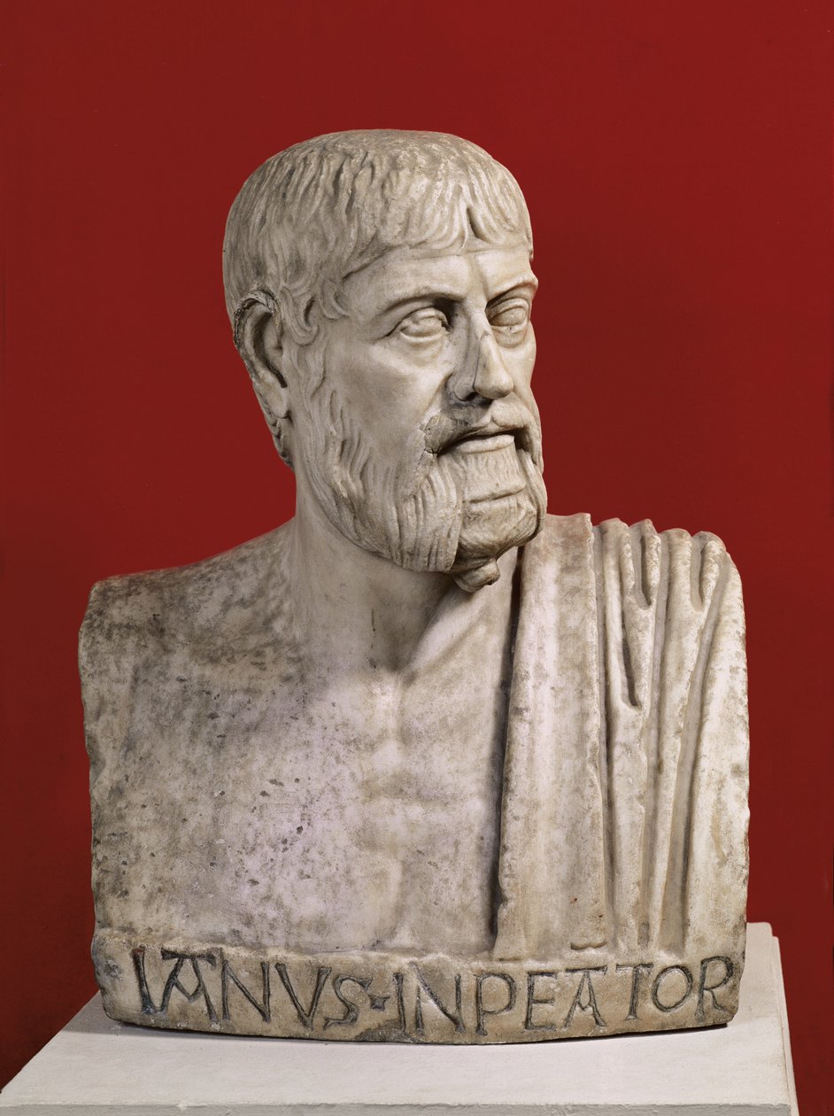 Busto Presunto de Flavio Claudio Juliano (331-363) conocido como Juliano el Apóstata (mármol) de Roman