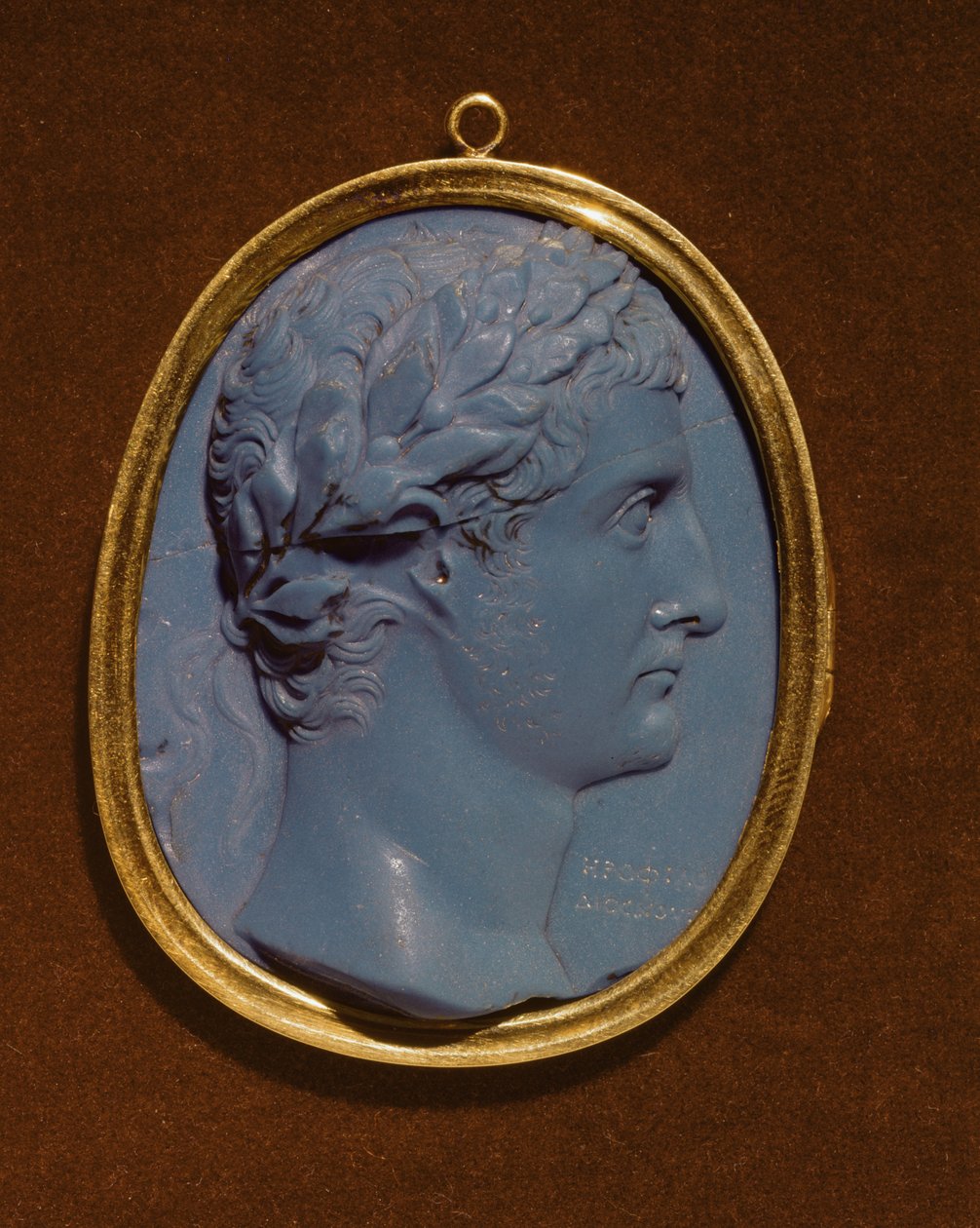 Camafeo con el perfil de Tiberio (Claudio Nerón) (42 a.C.-37 d.C.) de Roman