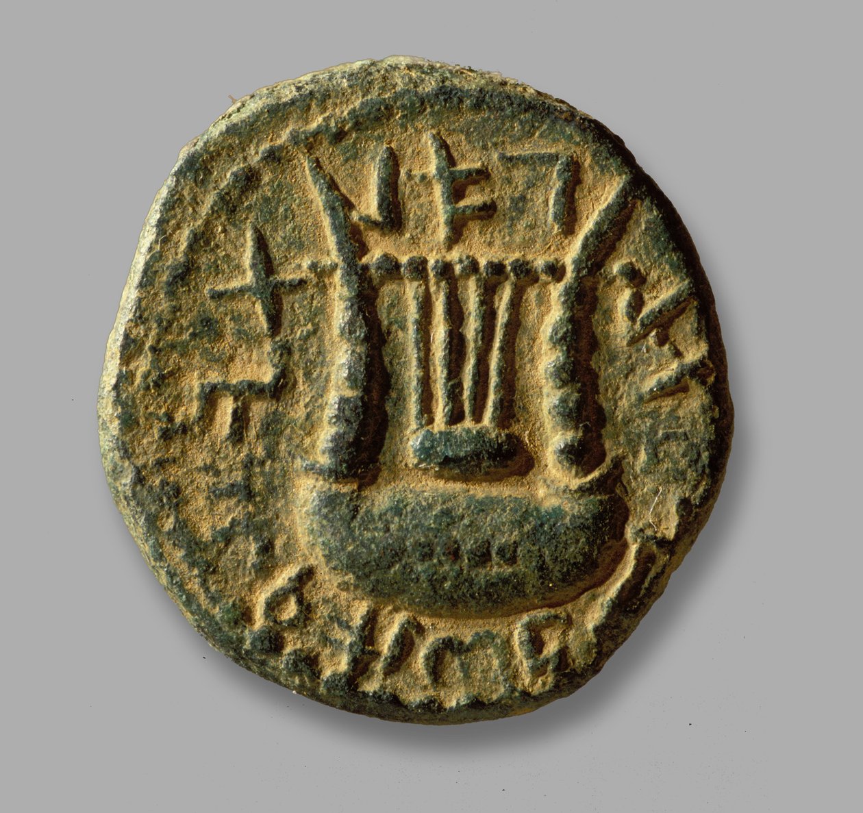 Moneda conmemorativa de la revuelta de Bar-Kokhba contra los romanos, 132-133 de Roman