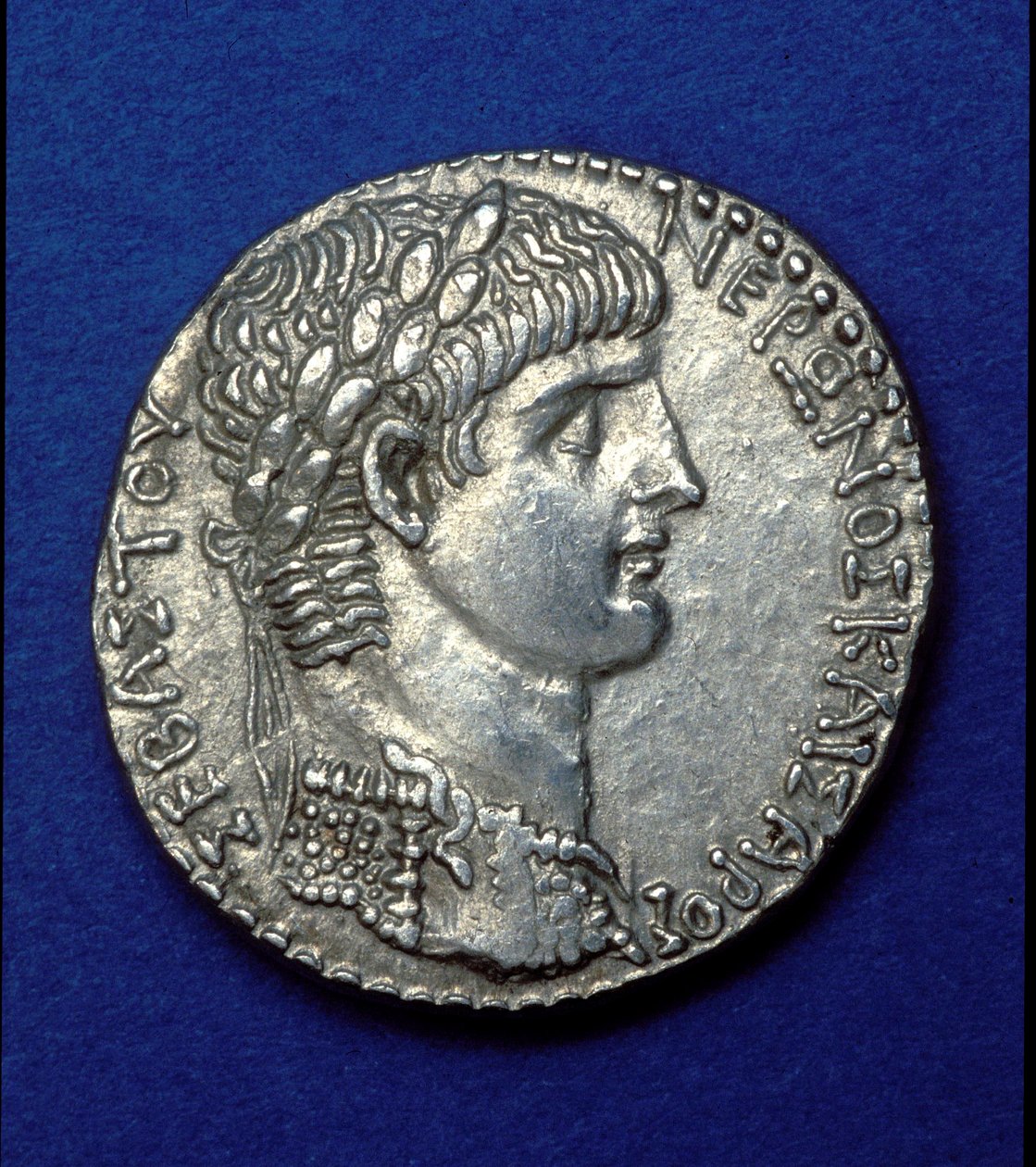 Moneda del Emperador Nerón de Roman