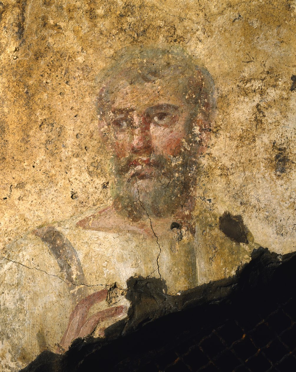 Detalle de un Hombre en una Túnica de Roman