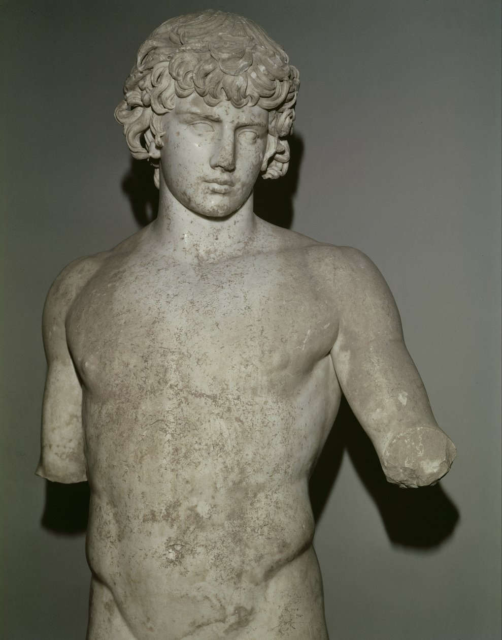 Figura de Antínoo, después de 130 d.C. (detalle) de Roman
