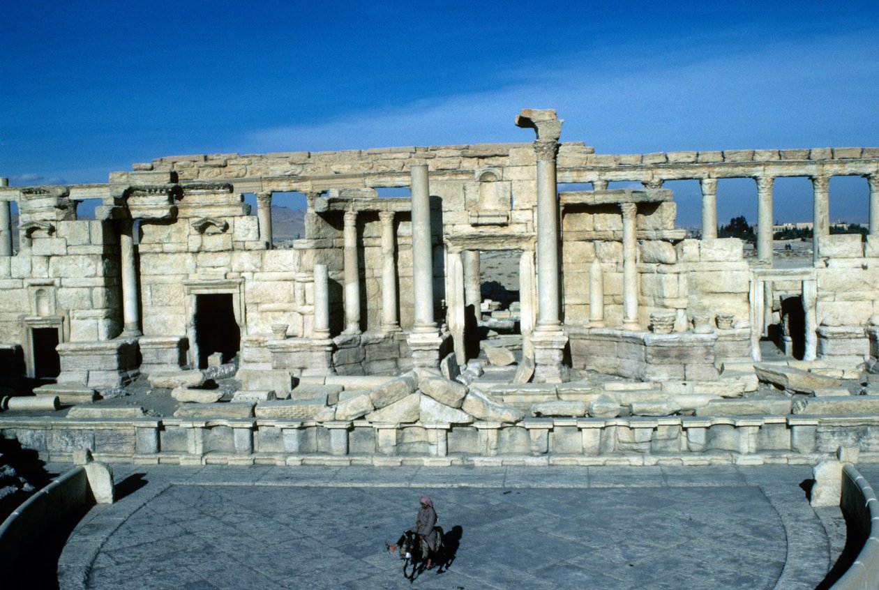 Interior de un teatro de Roman