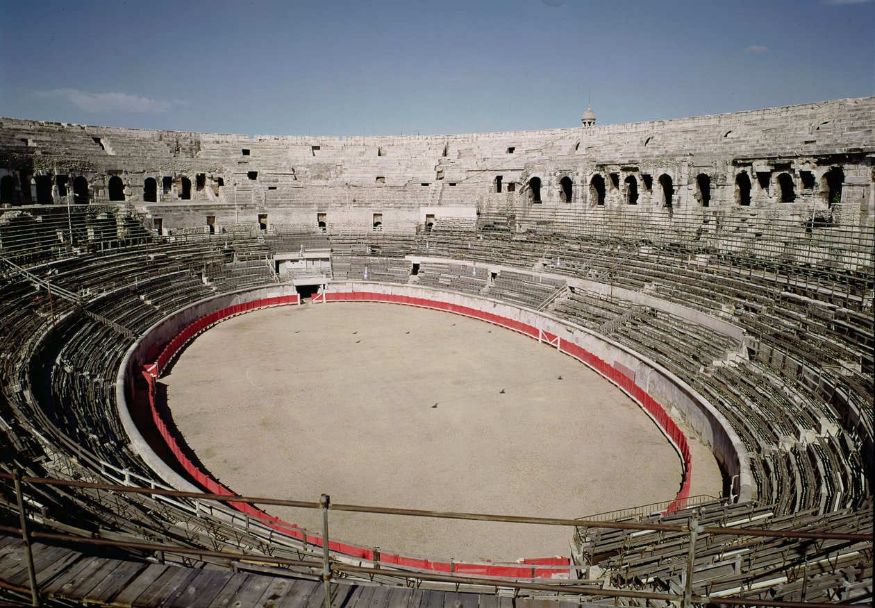 Vista interior del anfiteatro de Roman