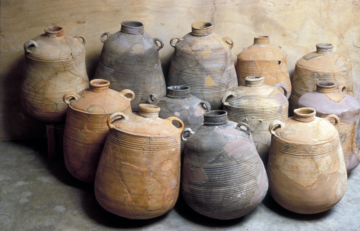 Grandes jarras de almacenamiento de Jerusalén de Roman