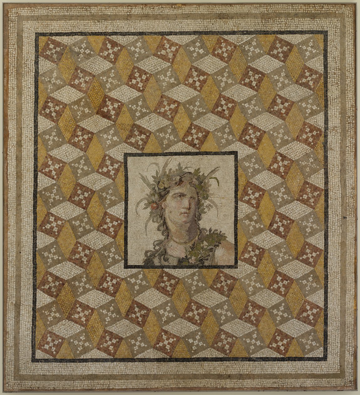 Panel de Piso de Mosaico de Roman