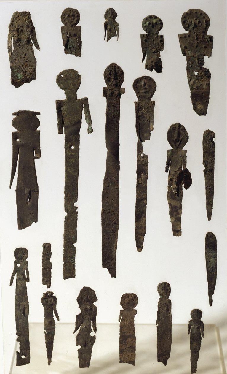 Panel de figurillas, de Lamina (bronce) de Roman